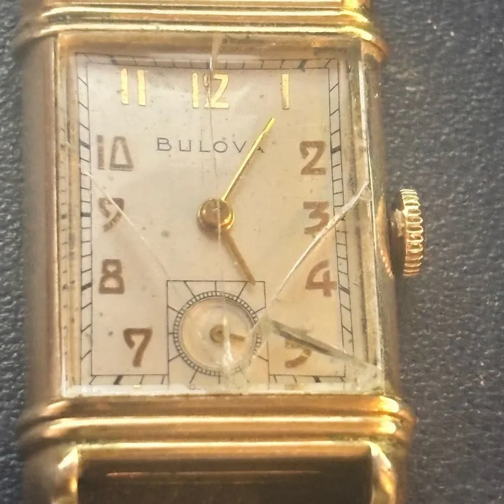 Vintage Bulova Scallop Men's Mechanical Watch (Head Only) - 10K RGP.